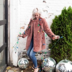 Bb Dakota fur midi length jacket